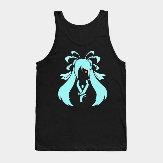 Blue Hair - Reborn Tank Top by Aezogeus